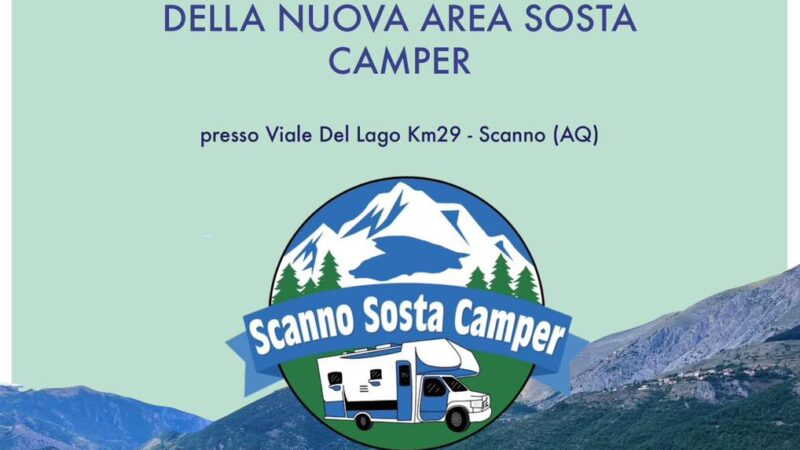 Inaugurata nuova Area di sosta Camper a Scanno